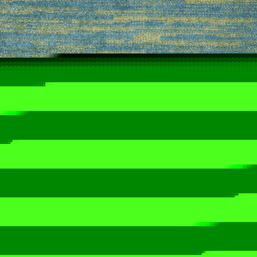 4' Blue And Green Round Indoor Outdoor Area Rug