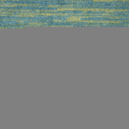 4' Blue And Green Round Indoor Outdoor Area Rug