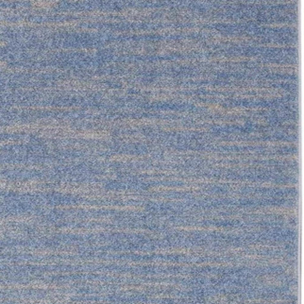 3' X 5' Blue And Gray Indoor Outdoor Area Rug