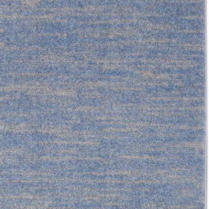 3' X 5' Blue And Gray Indoor Outdoor Area Rug
