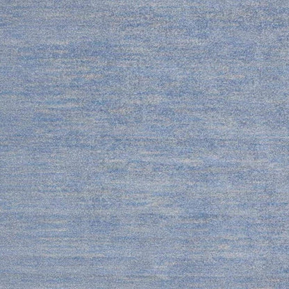 5' X 5' Blue And Gray Square Indoor Outdoor Area Rug