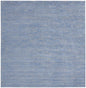 5' X 5' Blue And Gray Square Indoor Outdoor Area Rug