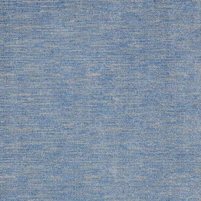 9' X 12' Blue And Gray Indoor Outdoor Area Rug