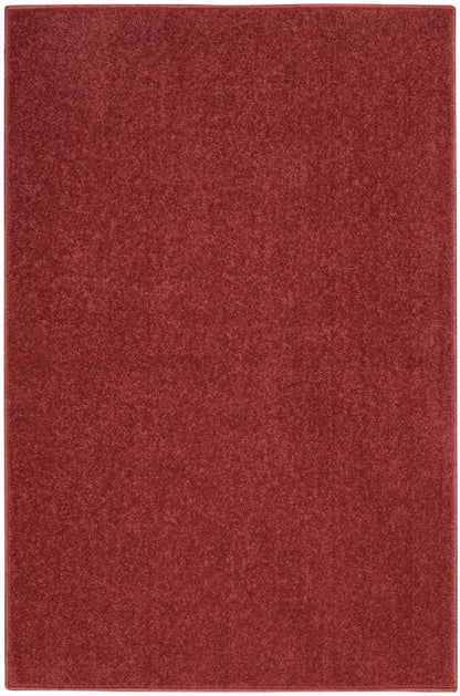 2' X 4' Brick Red Indoor Outdoor Runner Rug