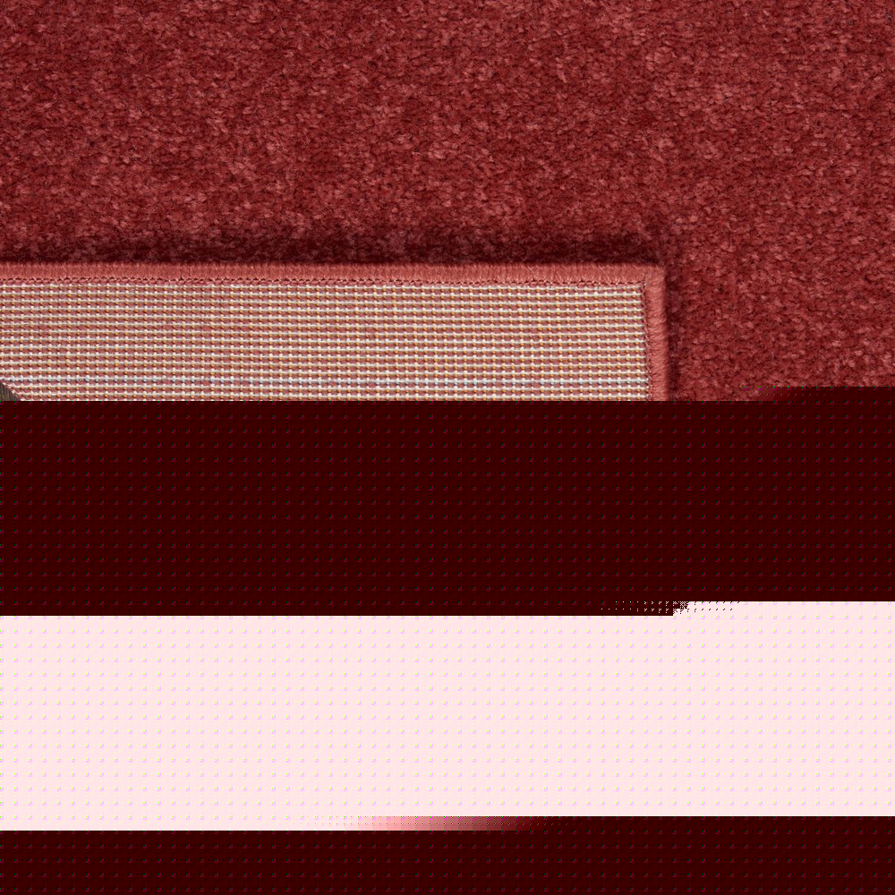 5' X 5' Brick Red Square Indoor Outdoor Area Rug