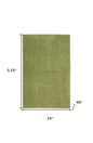 4' Runner Green Indoor Outdoor Runner Rug
