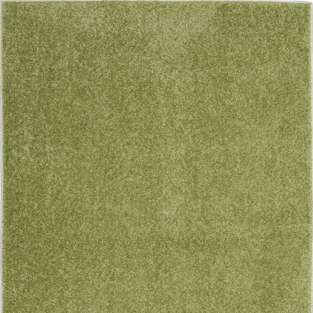 4' Runner Green Indoor Outdoor Runner Rug