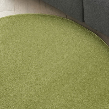 4' Green Round Indoor Outdoor Area Rug