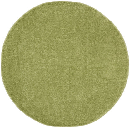 4' Green Round Indoor Outdoor Area Rug