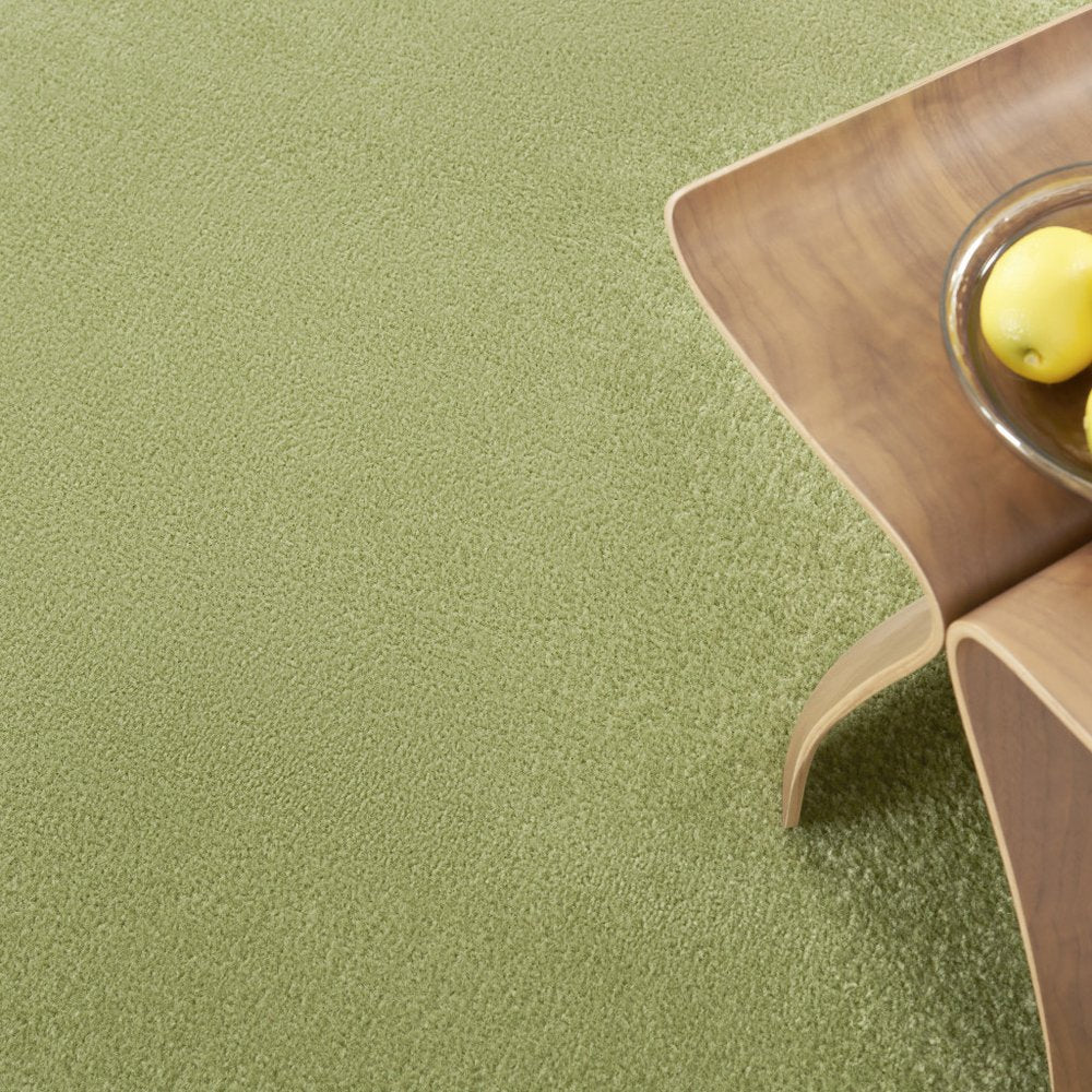 5' X 5' Green Square Indoor Outdoor Area Rug