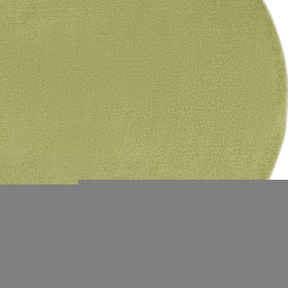 6' X 6' Green Round Indoor Outdoor Area Rug