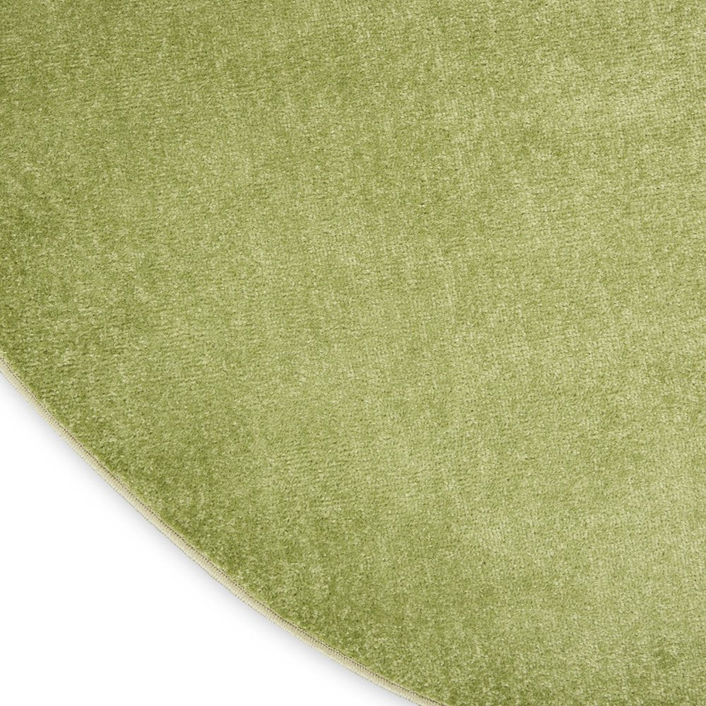 6' X 6' Green Round Indoor Outdoor Area Rug
