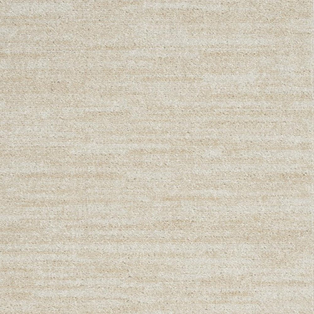 4' Runner Beige And Ivory Indoor Outdoor Runner Rug