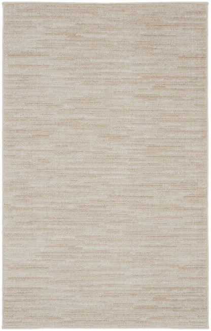 3' X 5' Beige And Ivory Indoor Outdoor Area Rug