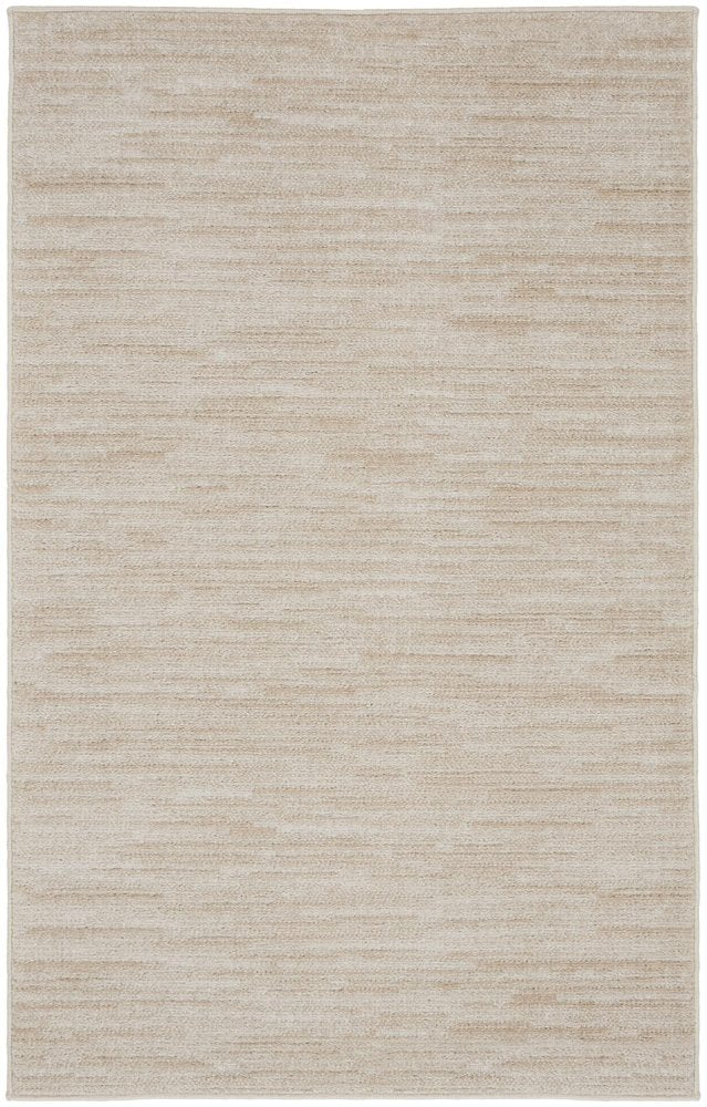 3' X 5' Beige And Ivory Indoor Outdoor Area Rug
