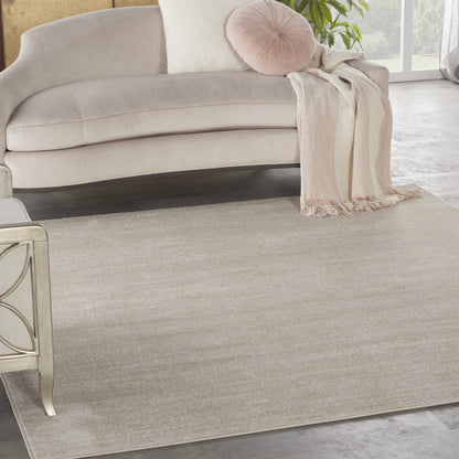 5' X 5' Beige And Ivory Square Indoor Outdoor Area Rug