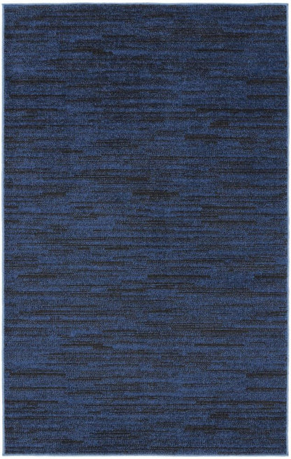 3' X 5' Blue Indoor Outdoor Area Rug