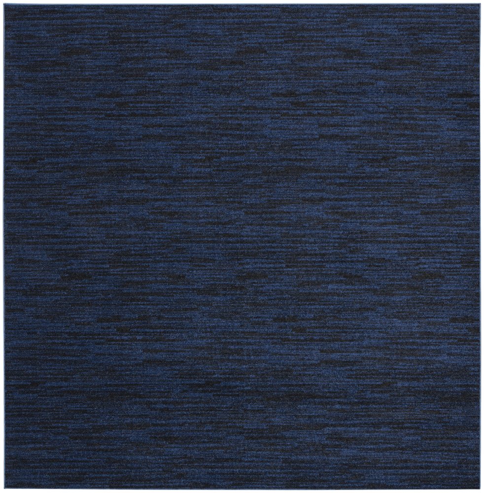 5' Midnight Blue Square Indoor Outdoor Area Rug