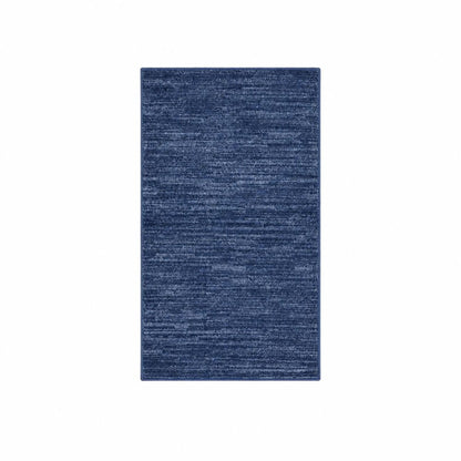 4' Runner Navy Blue Indoor Outdoor Runner Rug