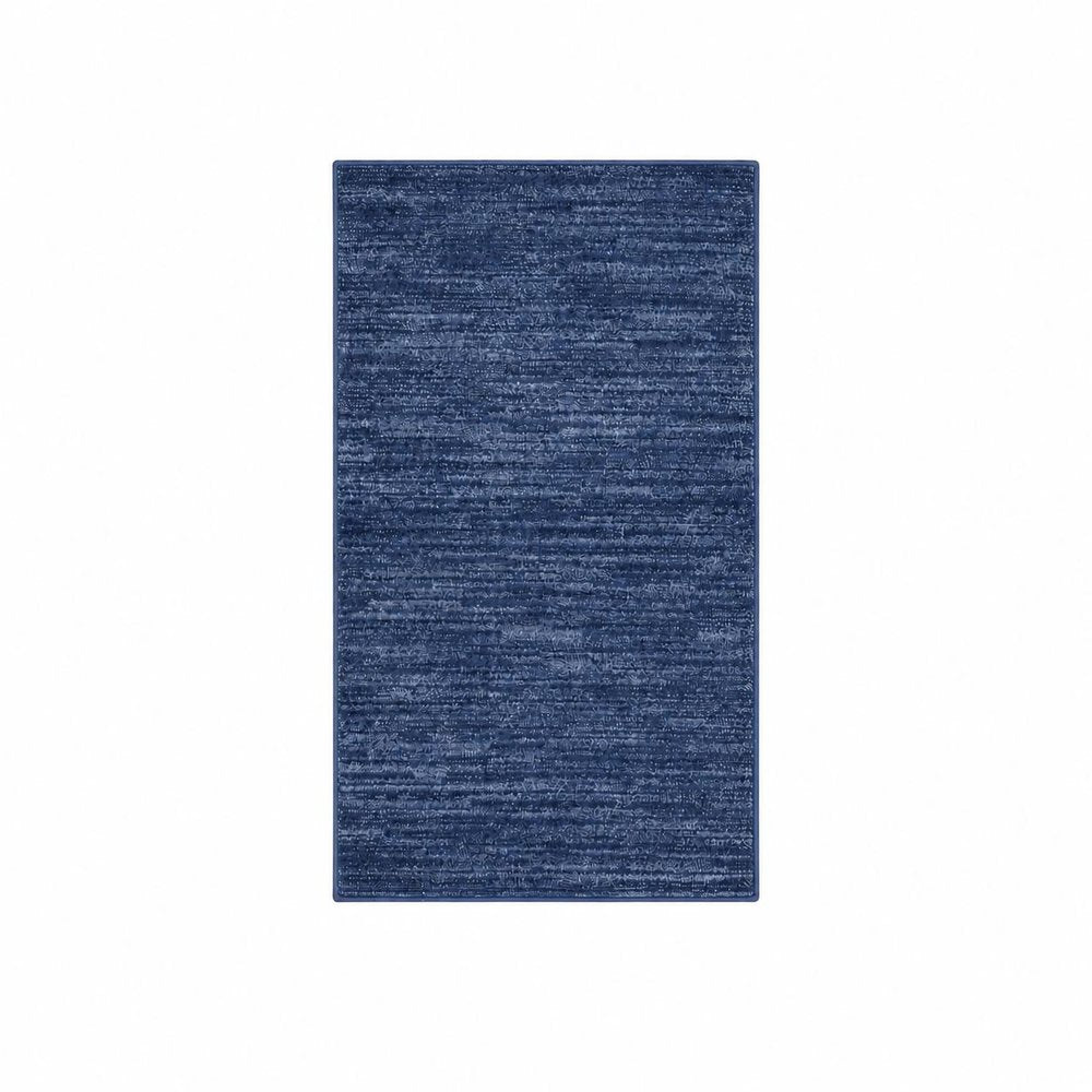 4' Runner Navy Blue Indoor Outdoor Runner Rug