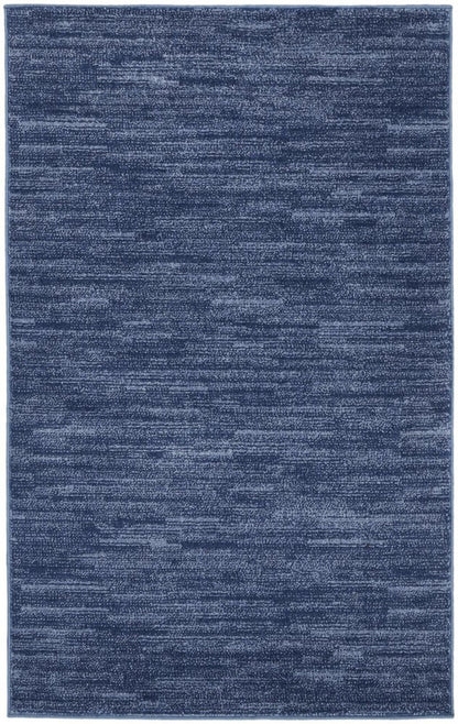 3' X 5' Blue Indoor Outdoor Area Rug