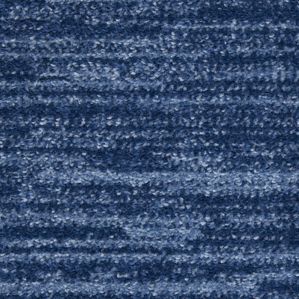 6' X 6' Blue Round Indoor Outdoor Area Rug
