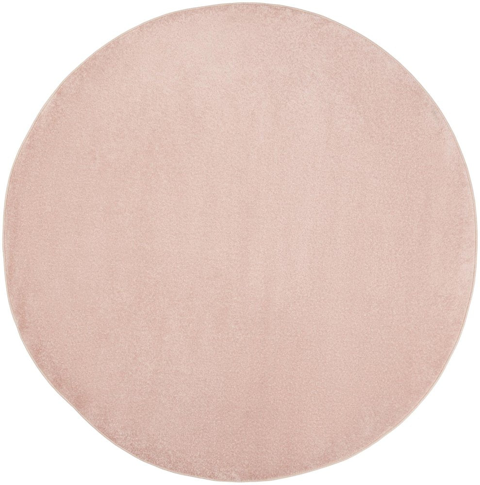6' X 6' Pink Round Indoor Outdoor Area Rug