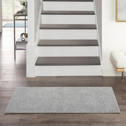 2' X 4' Gray Indoor Outdoor Area Rug