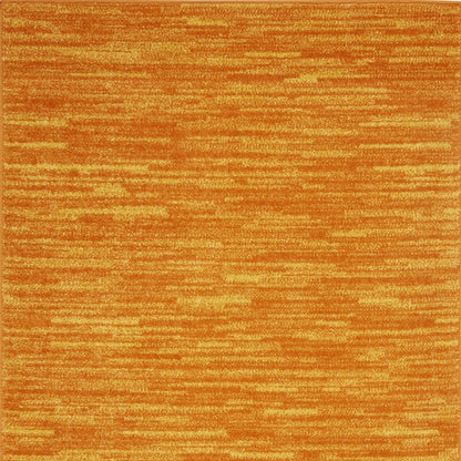 3' X 5' Orange Indoor Outdoor Area Rug