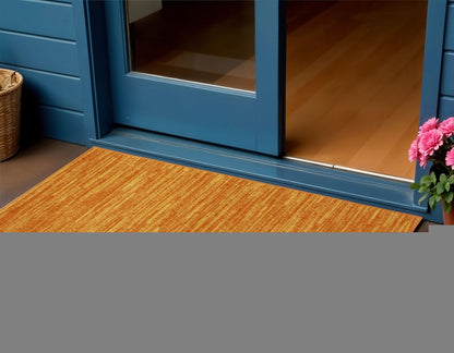 3' X 5' Orange Indoor Outdoor Area Rug