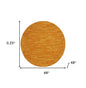 4' Orange Round Indoor Outdoor Area Rug