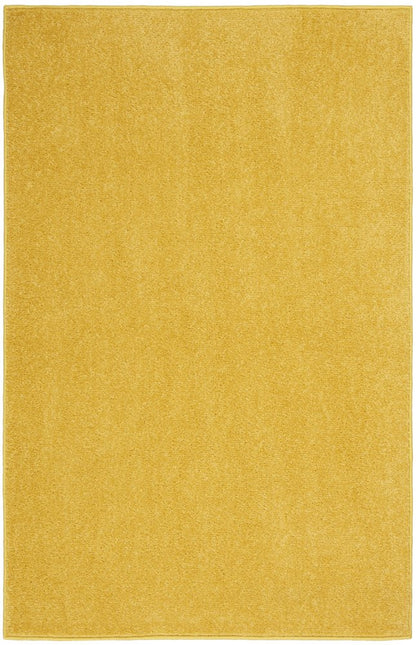 2' X 4' Yellow Indoor Outdoor Runner Rug