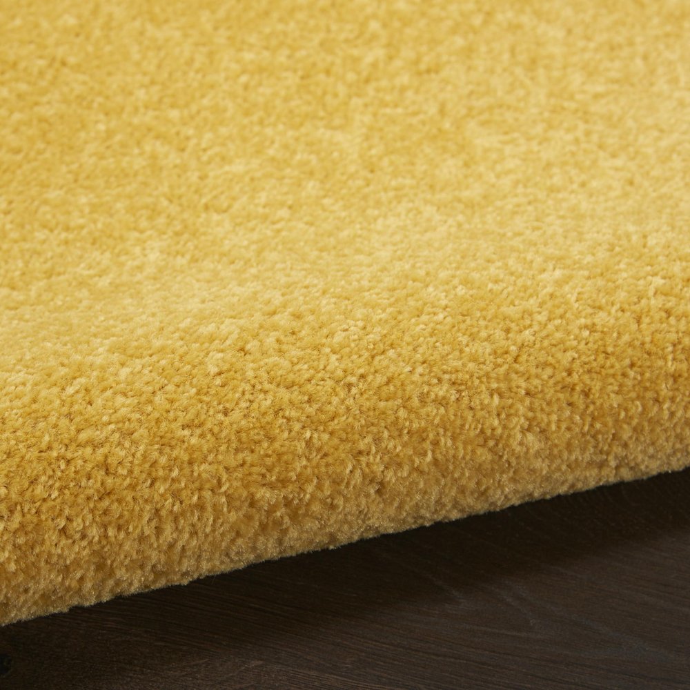 4' Yellow Round Indoor Outdoor Area Rug
