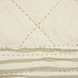 Ivory Geometric Queen Quilt
