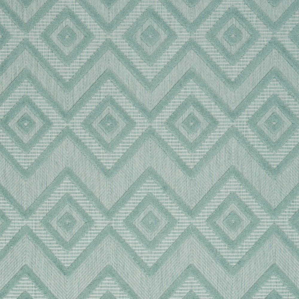4' X 6' Aqua Indoor Outdoor Area Rug