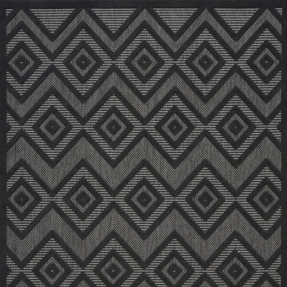4' X 6' Charcoal Indoor Outdoor Area Rug