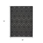 4' X 6' Charcoal Indoor Outdoor Area Rug