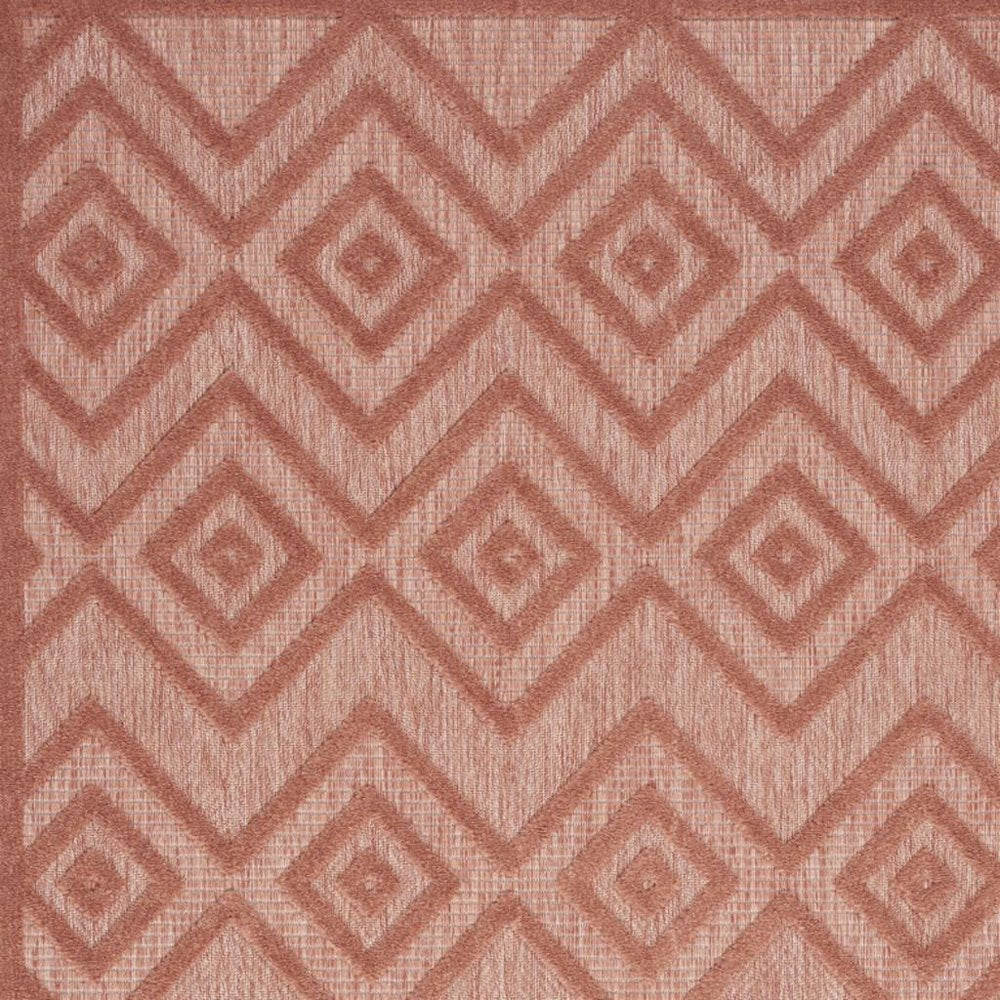 4' X 6' Coral Indoor Outdoor Area Rug
