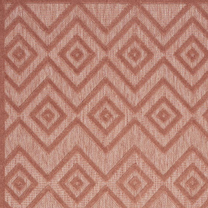 4' X 6' Coral Indoor Outdoor Area Rug