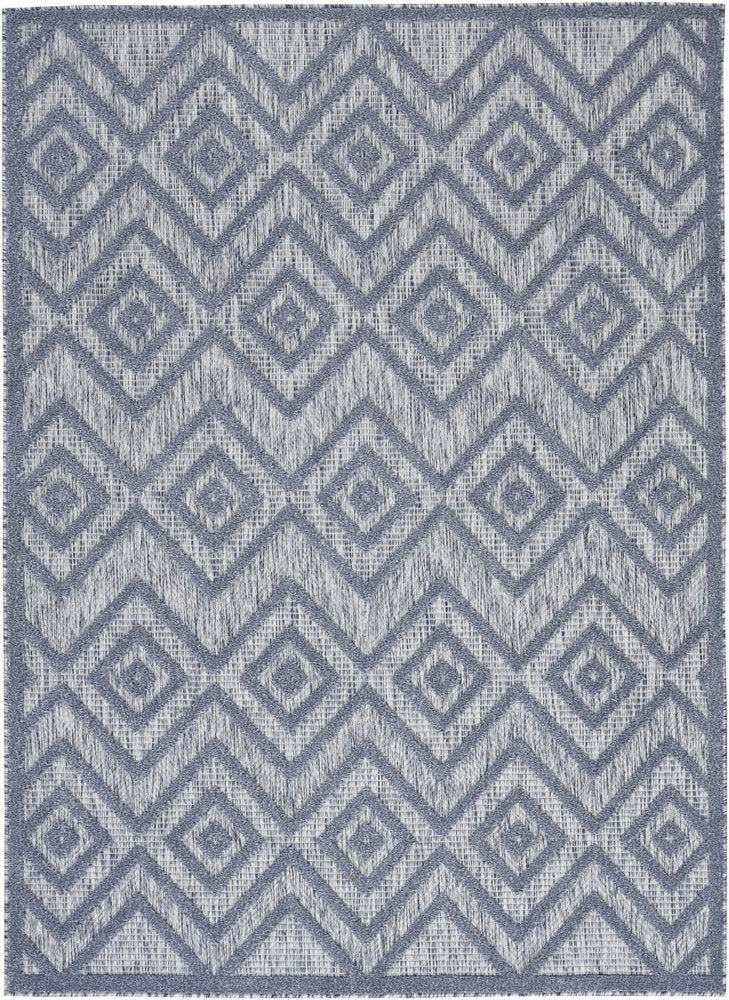 4' X 6' Denim Blue Indoor Outdoor Area Rug