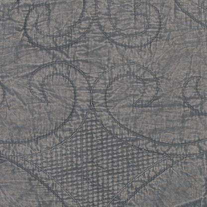 Gray Damask Queen Quilt