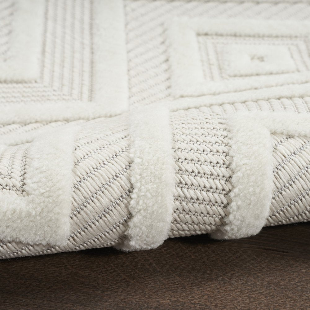 4' X 6' Ivory Indoor Outdoor Area Rug