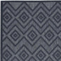 4' X 6' Blue Indoor Outdoor Area Rug