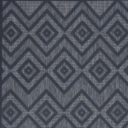 4' X 6' Blue Indoor Outdoor Area Rug