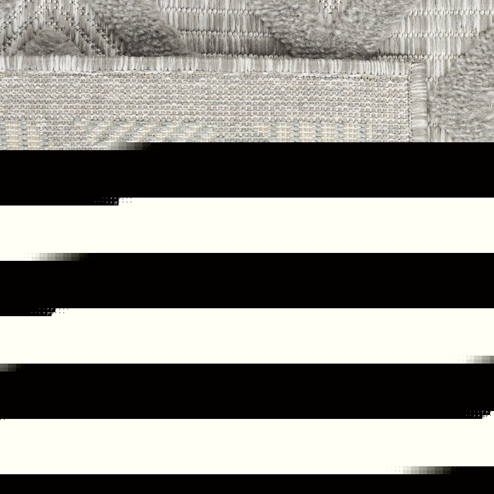4' X 6' Gray Indoor Outdoor Area Rug