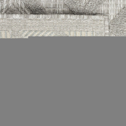 4' X 6' Gray Indoor Outdoor Area Rug