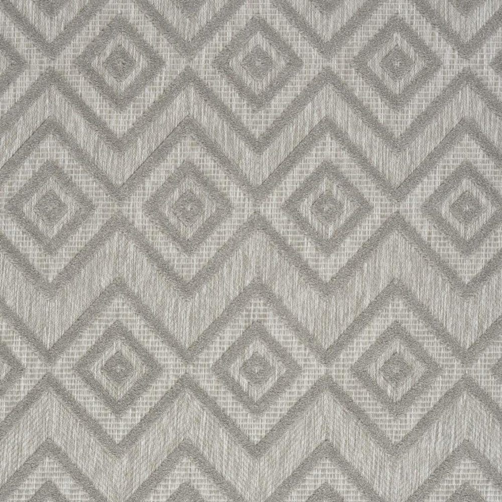 4' X 6' Gray Indoor Outdoor Area Rug