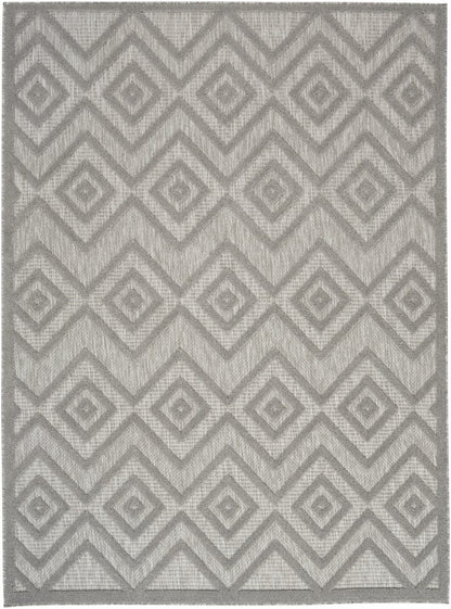 4' X 6' Gray Indoor Outdoor Area Rug
