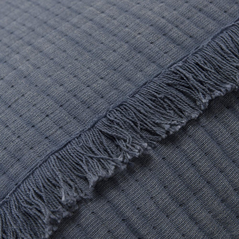 Indigo Checkered King Quilt
