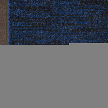 2' X 4' Midnight Blue Stain Resistant Indoor Outdoor Area Rug